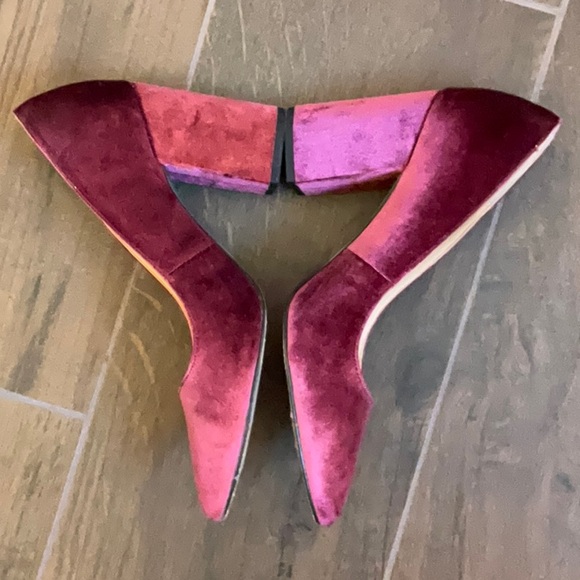 Jessica Simpson Velvet Block Heels - Picture 2 of 6